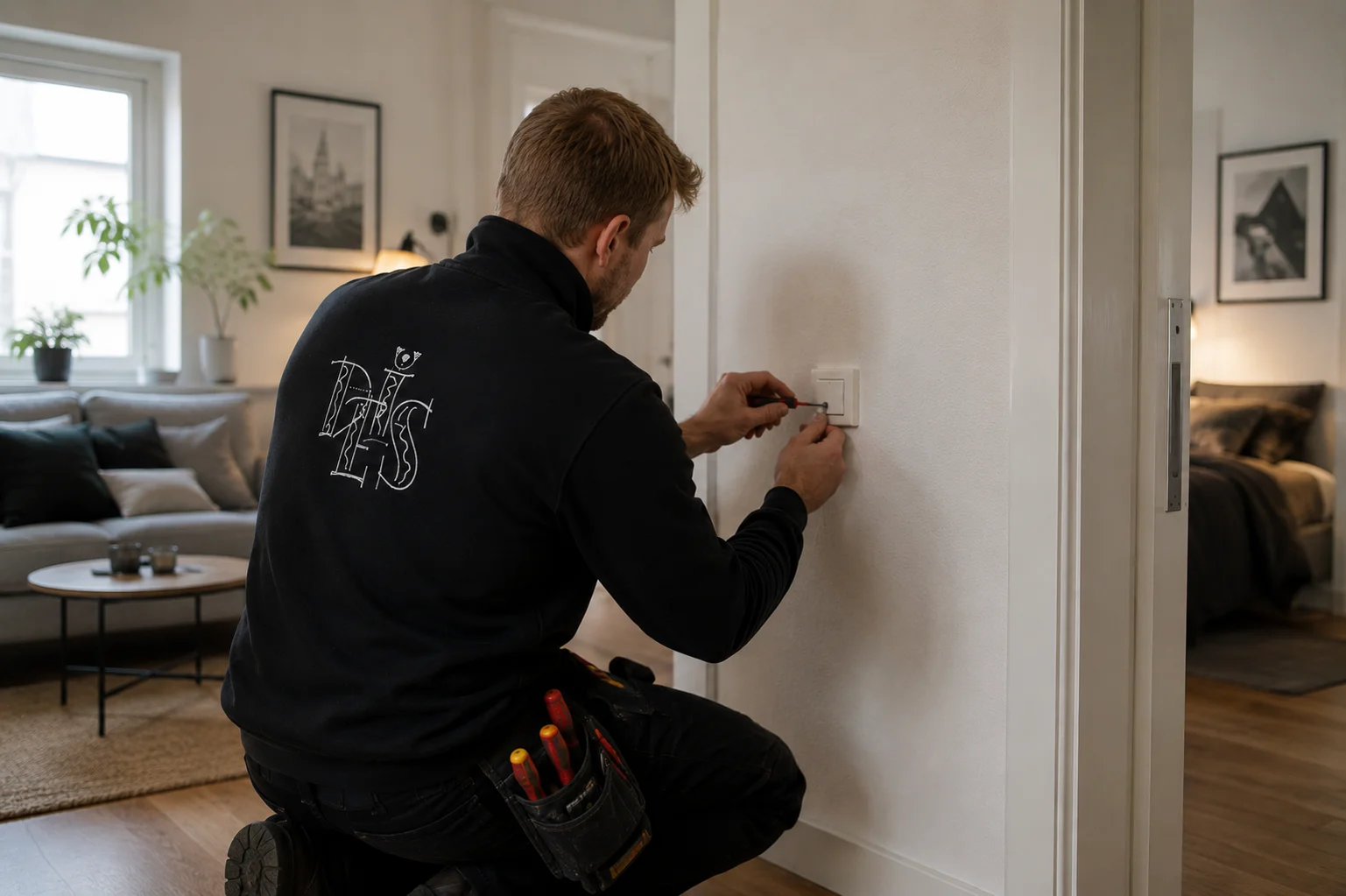 Pågående elinstallation